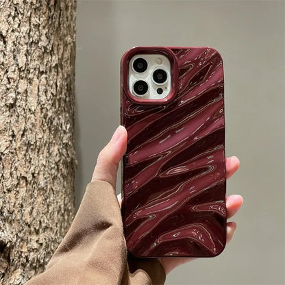 Glossy Silk Texture Pattern - Cute Phone Cases for iPhone 14, 13, 11, 12 Pro Max, 14 Pro, and 14 Plus