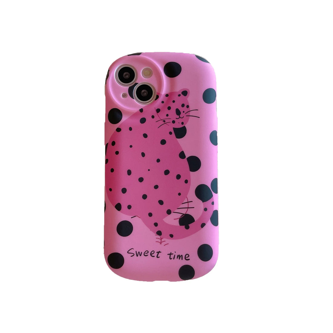 Cute Phone Cases For iPhone 15, 14, 13, 12, 11 Pro Max - Funny Fat Leopard Art - Liquid Silicone Cover - IC0090 - Touchy Style