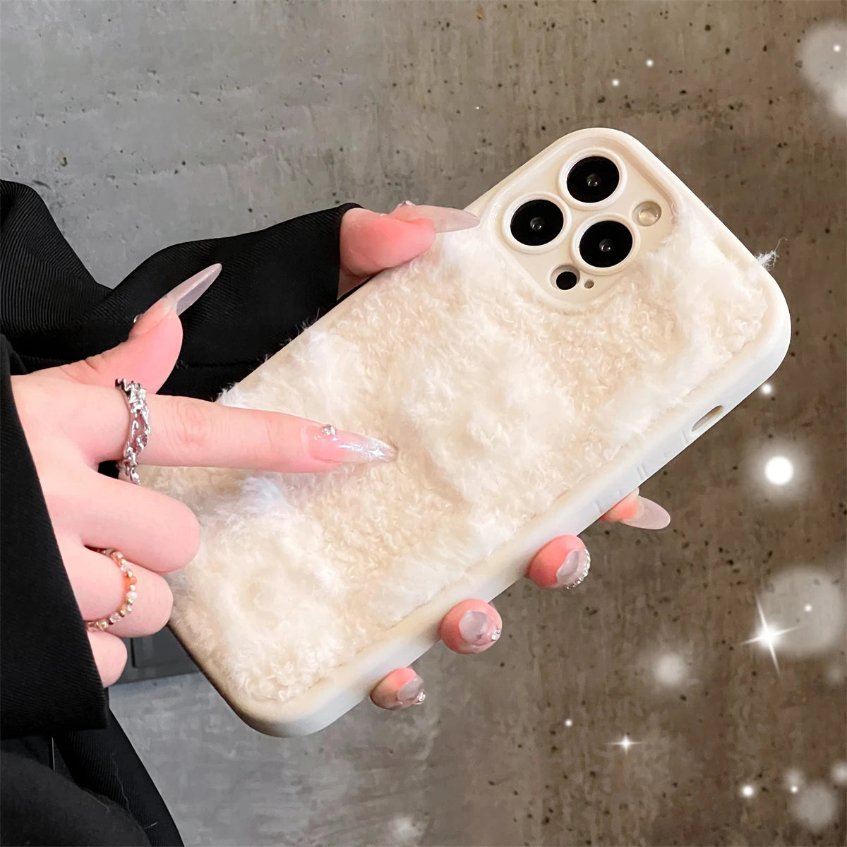 Cute Phone Cases for iPhone 11, 12, 13, 14, 15, 16 Pro Max and Plus - Fluffy &amp; Fabulous Spliced Lattice - TSP434