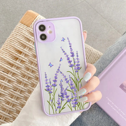 Flowers Leaf Cute Phone Cases For iPhone 15, 14, 13 Pro Max, 11, 12 Pro Max, XR, XS Max, 6, 7, 8, Plus, X, and SE 2022