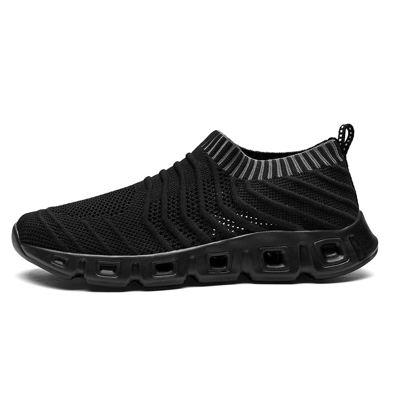 Breathable Running Flats Sports Sneakers Men&