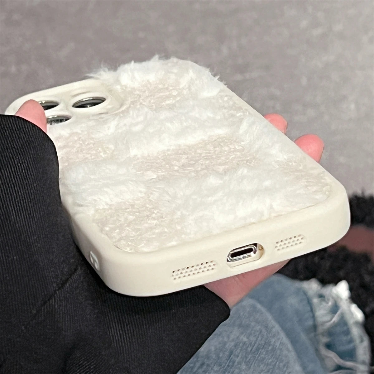 Cute Phone Cases for iPhone 11, 12, 13, 14, 15, 16 Pro Max and Plus - Fluffy &amp; Fabulous Spliced Lattice - TSP434