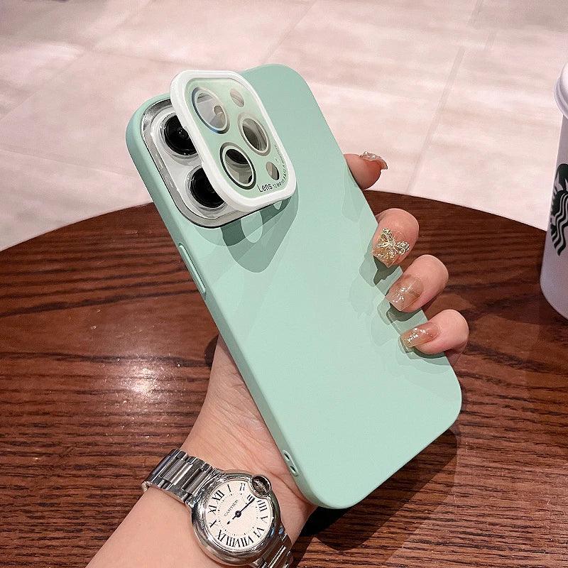 Matte Hard PC Lens Glass Full Protection Cute Phone Case for iPhone 12, 13, 14 Pro Max Cover