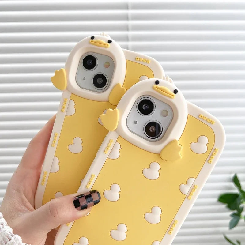 Cute Phone Cases For iPhone 11, 12, 13, 14, 14 Plus, or Pro Max - 3D Cartoon - Silicone Soft Cover - TSP250