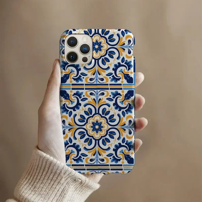 Cute Phone Cases For iPhone 15 Pro Max, 14, 13, 12, and more - Tile Mediterranean Design - TSP498