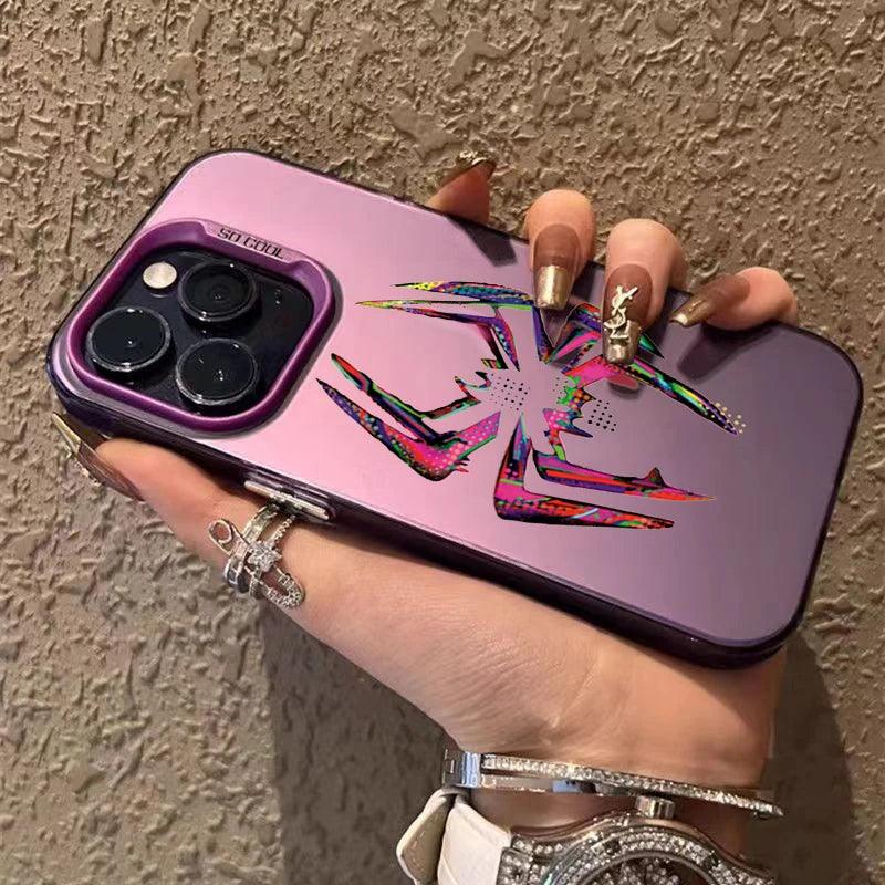 Cute Phone Cases For iPhone 11, 12, 13, 14, 15 Pro Max, XS, X, XR, 7, 8, 15 Plus, SE 2020 - Spider Matte Laser Cover - TSP236