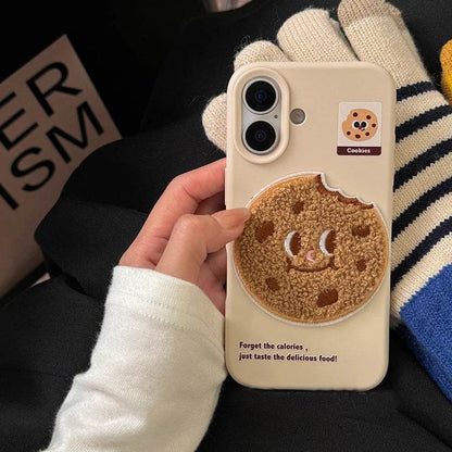 Cute Phone Cases For iPhone 16 Pro Max, 15, 13, 14, 12, 16 Plus - Funny 3D Plush Foods Pattern - Soft TPU Cover - PC8421 - Touchy Style