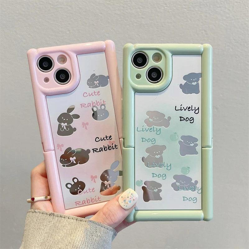 Cute Phone Cases For iPhone 15 Pro Max, 14, 13, 12, and 11 - Cute Rabbit Lively Dog - TSP281