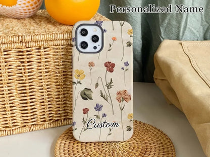 Cute Phone Cases for iPhone models 16, 15PRO MAX, 14, 13, 12, and 11 - Oil Painting Flowers - TSP503