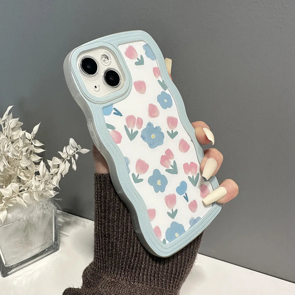 TSP73 Cute Phone Cases For Huawei P30, P20, P40, P50 Pro, Nova 7, 8, 10, Mate 20, 30, 40, and 50 Pro - Flower Pattern