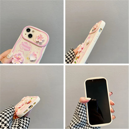 Cute Phone Cases For iPhone 7, 8, XR, X, XS Max, 11, 12, 13, 14, and 15 Pro Max - 3D Floral Soft Cover - TSP430