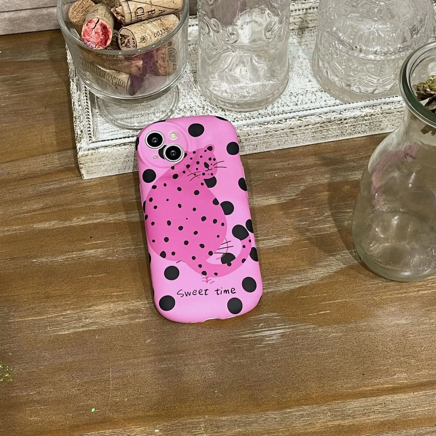 Cute Phone Cases For iPhone 15, 14, 13, 12, 11 Pro Max - Funny Fat Leopard Art - Liquid Silicone Cover - IC0090 - Touchy Style