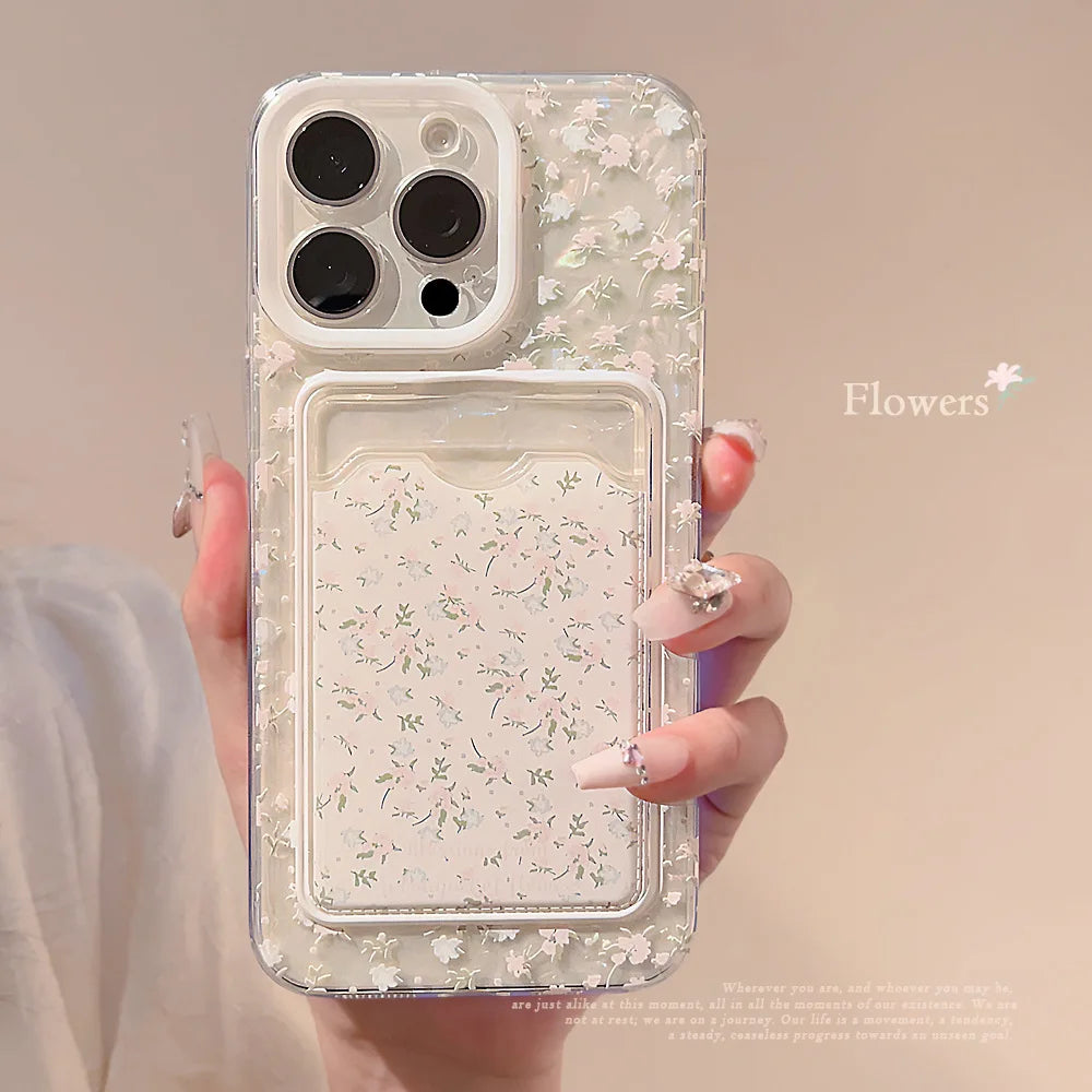 Cute Phone Cases For iPhone 15, 14, 13, 12, 11 Pro Max, Xr, 15 14 Plus - Fairy Flowers Art Cover - IC5480 - Touchy Style