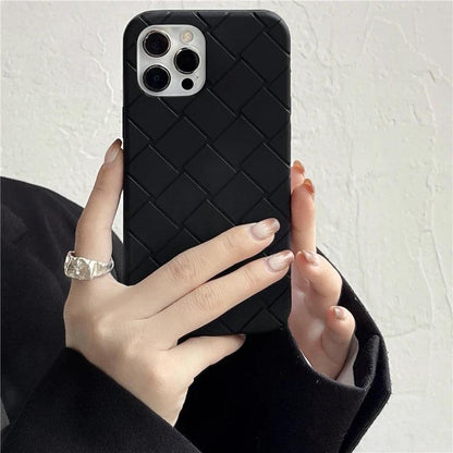 Geometric Line Solid Color Cute Phone Cases For iPhone 14, 13, 12, 11, 15 Pro Max, Xr, Xsmax, X