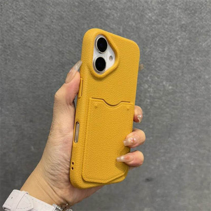 Cute Phone Cases For iPhone 16, 15, 13, 14 Pro Max - Card Slot Wallet - Soft Matte Leather Cover Shell - PC9010 - Touchy Style