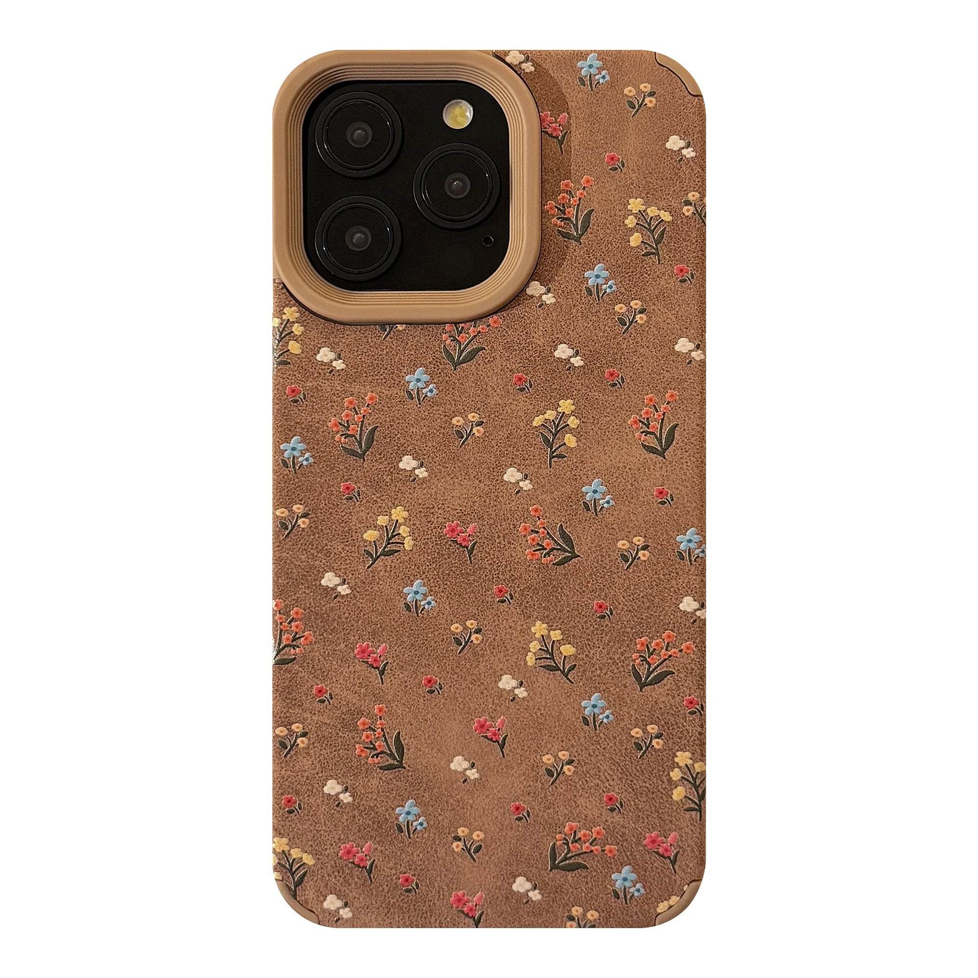 Cute Phone Cases For iPhone 16, 15, 14, 13 Pro Max - Creative Little Flower Pints Back Cover - PC7511 - Touchy Style