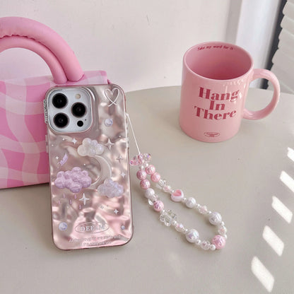 Cute Phone Cases For iPhone 11, 12, 13, 14 Pro Max, and 15 - Dreamy Stars and Clouds - TSP56