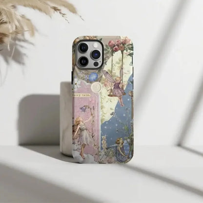 Cute Phone Cases For iPhone 15PRO MAX 14 13 12 11 PRO Plus - Vintage Fairy Garden Aesthetic Pattern - Acrylic TPU Cover