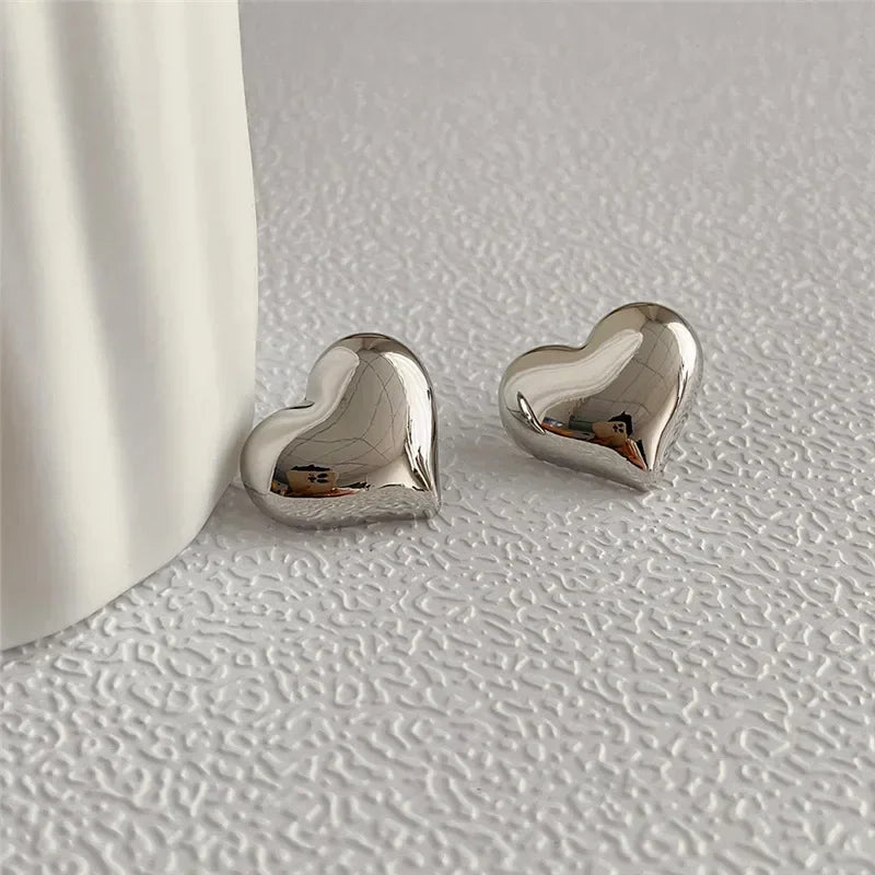 Stud Earrings Charm Jewelry - Asymmetric Heart Fashion - A6610