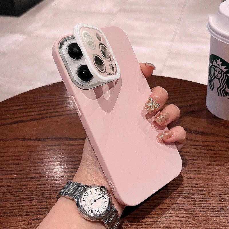 Matte Hard PC Lens Glass Full Protection Cute Phone Case for iPhone 12, 13, 14 Pro Max Cover