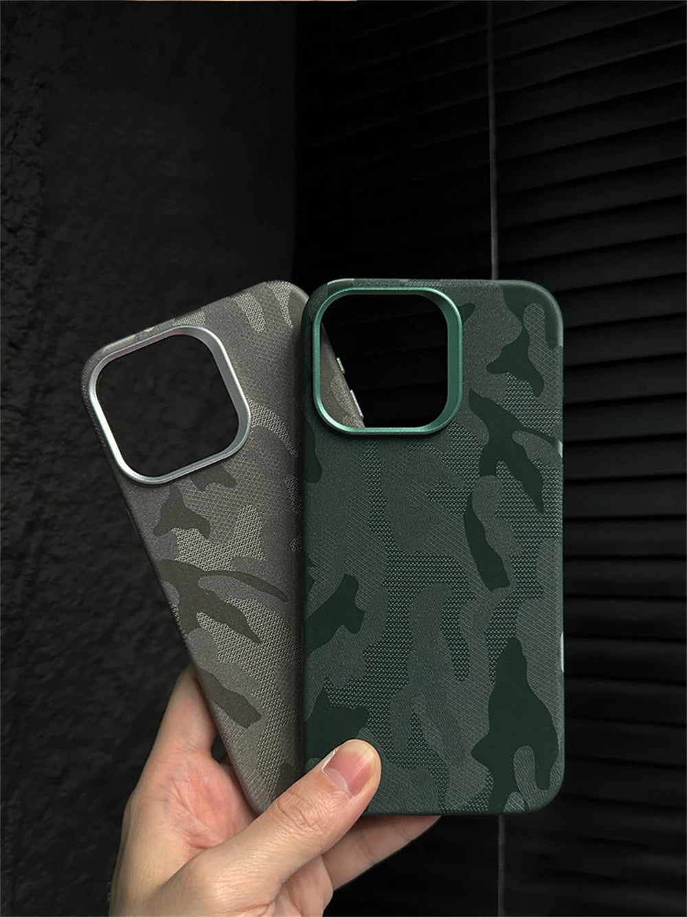 Cute Phone Cases for iPhone 15, 14, 13, 12 Pro Max, and 15 Pro Max - Luxury Camouflage Shockproof Armor Case - TSP419