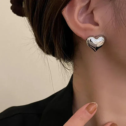 Stud Earrings Charm Jewelry - Asymmetric Heart Fashion - A6610