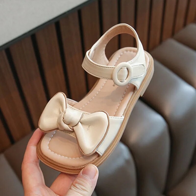 صنادل جميلة للأطفال بعقدة فيونكة: أحذية كاجوال للبنات - G05063
