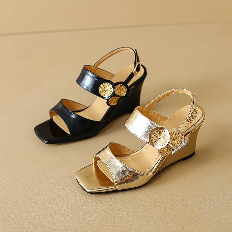 Flowers Leather Sandal - TSS104 Women&