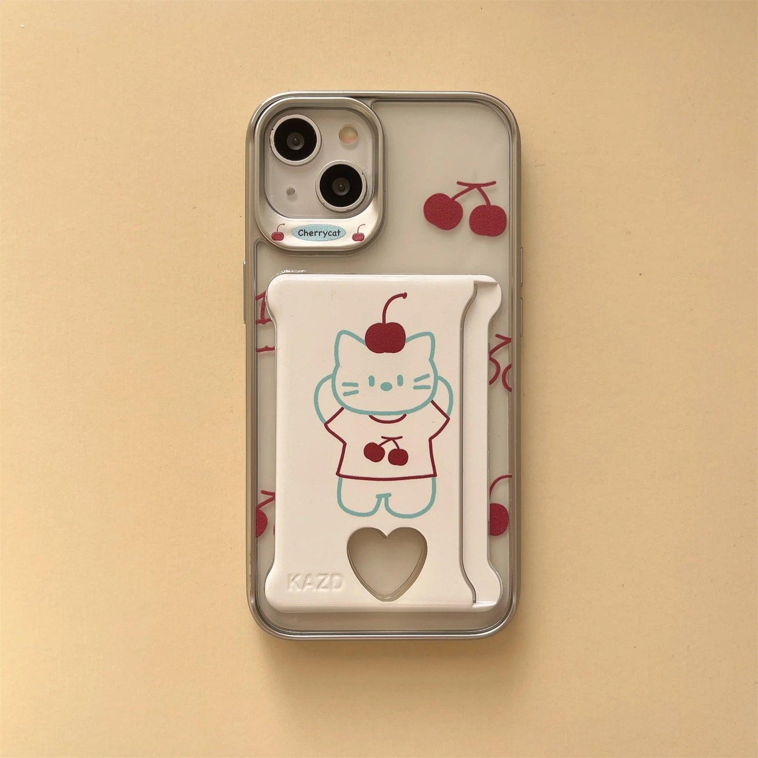 Cute Phone Cases For iPhone 15, 14, 13, 12, and 11 Pro Max - Cat Pattern - Wallet Pocket - TSP279