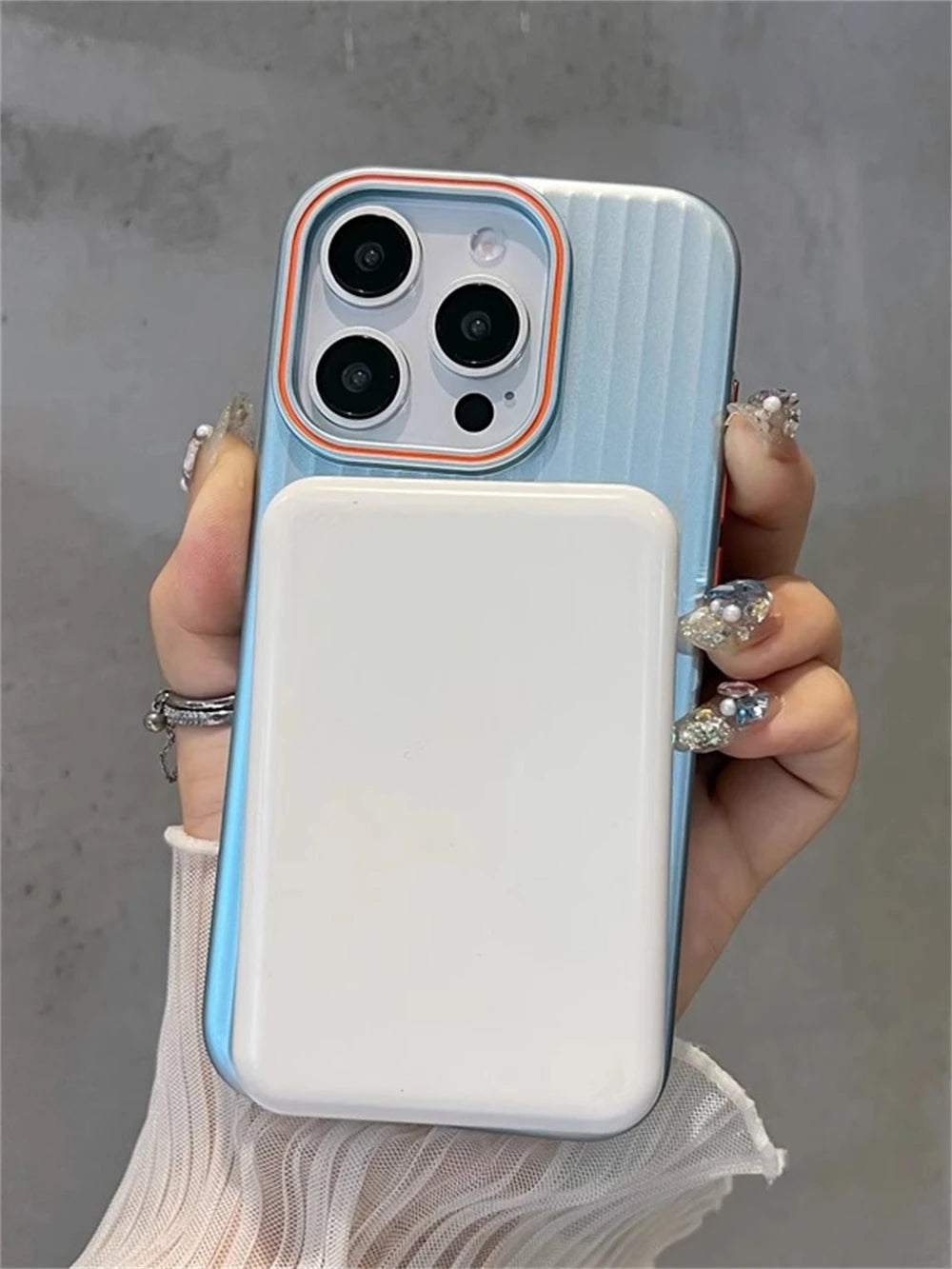 Cute Phone Cases For iPhone 16, 15, 14 Plus, 12, and 13 Pro Max - Striped Matte Magnetic Hard Cover - TSP414