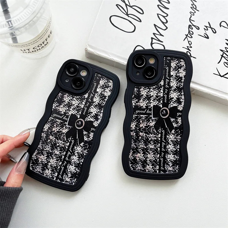 TSP74 Cute Phone Cases For Huawei Mate 20 Pro, Mate 30 Pro, Mate 40 Pro, Mate 50 Pro, P30 Pro, P40 Pro, and P50 Pro -  With Bow Wavey Edges