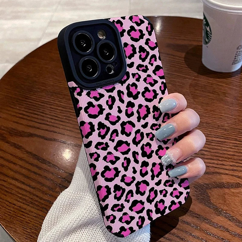 Stylish Pink Zebra Pattern Cute Phone Cases For iPhone 15, 14, 13, 12 Pro, 11, XS Max, 7, 8 Plus, X, XR, SE