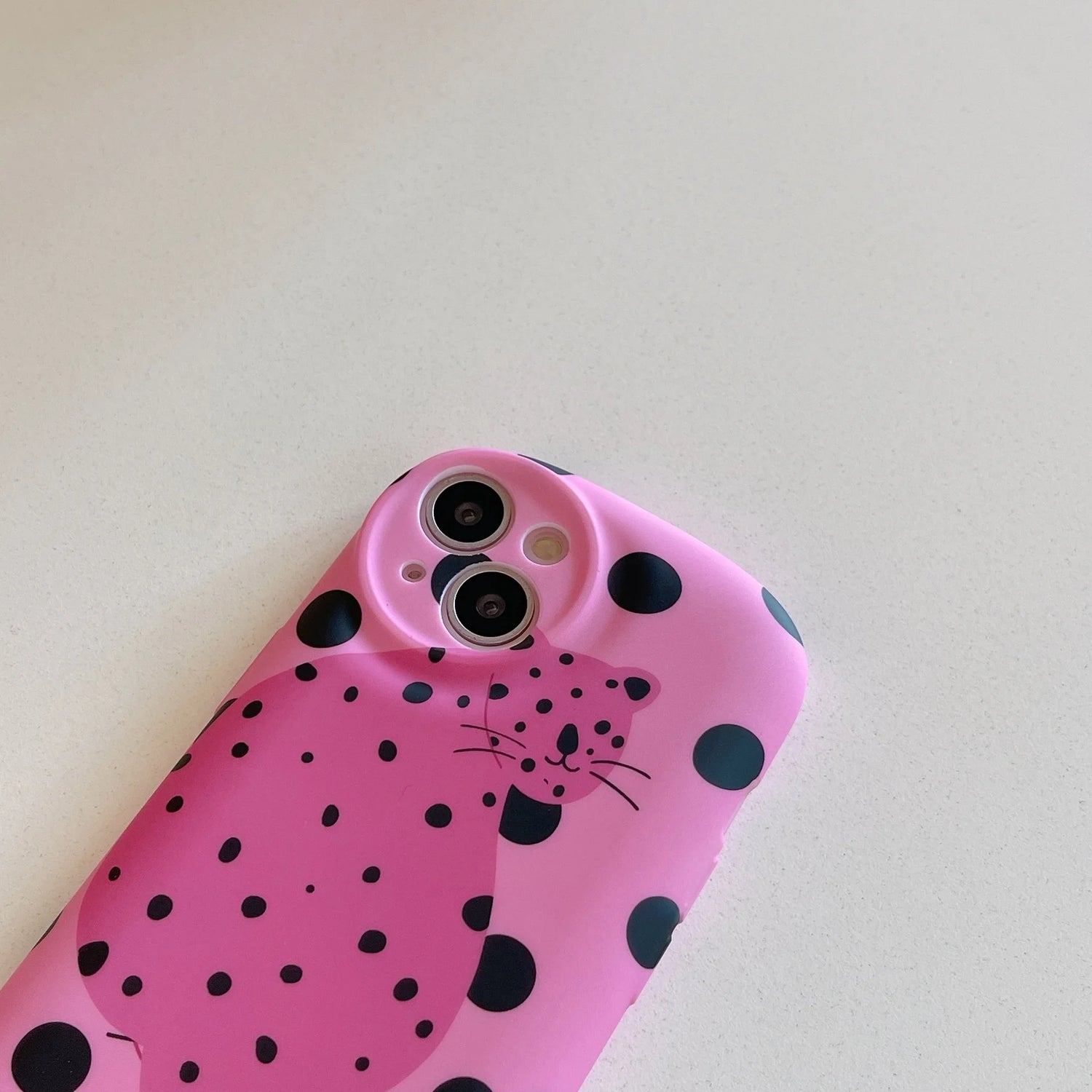 Cute Phone Cases For iPhone 15, 14, 13, 12, 11 Pro Max - Funny Fat Leopard Art - Liquid Silicone Cover - IC0090 - Touchy Style