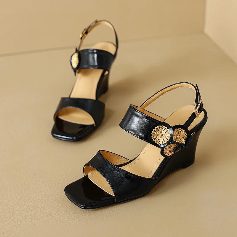 Flowers Leather Sandal - TSS104 Women&