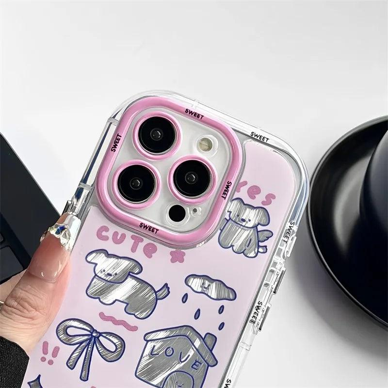 Cute Phone Cases For iPhone 15 Pro Max, 14, 13, 12, and 11 - Sweet Dog - Soft Cover - TSP283