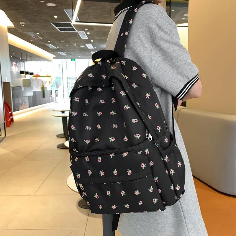 TSB64 Cool Backpacks - Cute Casual Floral Prints - School, College Bags For Women - Touchy Style
