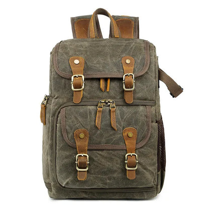 Cool Backpacks - Canvas Leather Rucksacks - Multifunction Fashion - CB001