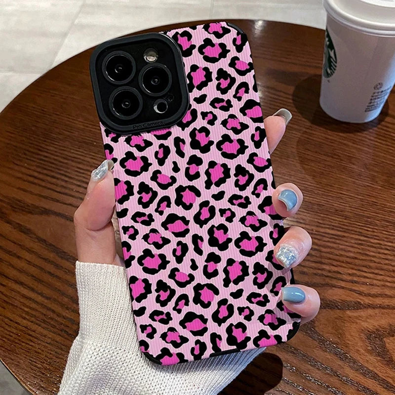 Stylish Pink Zebra Pattern Cute Phone Cases For iPhone 15, 14, 13, 12 Pro, 11, XS Max, 7, 8 Plus, X, XR, SE