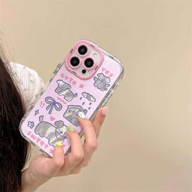 Cute Phone Cases For iPhone 15 Pro Max, 14, 13, 12, and 11 - Sweet Dog - Soft Cover - TSP283