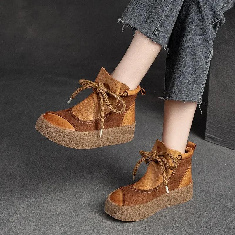 Handmade Leather Chelsea Ankle Boots for Women: AMV1218 Casual Shoes