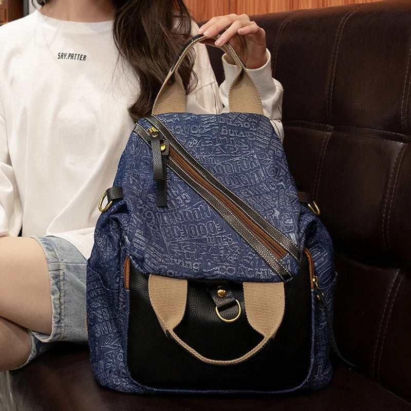 حقائب ظهر رائعة TSB26 - حقائب ظهر قماشية كلاسيكية للفتيات