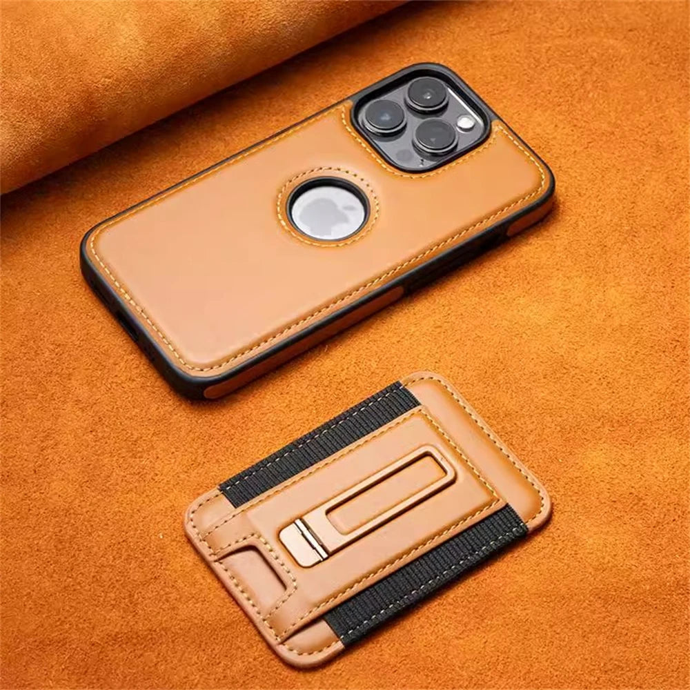 Cute Phone Cases For iPhone 16, 15, 14 Plus, and 13 Pro Max - Detachable Wallet - Hollow Logo Back Cover - TSP423