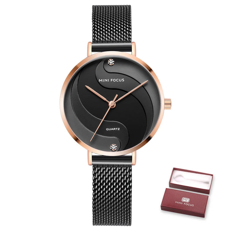 Women Watches Waterproof Top Luxury Fashion Casual Ladies Watch Quartz Stainless Steel TM0202