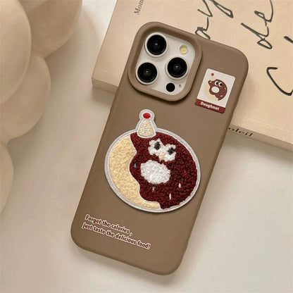 Cute Phone Cases For iPhone 16 Pro Max, 15, 13, 14, 12, 16 Plus - Funny 3D Plush Foods Pattern - Soft TPU Cover - PC8421 - Touchy Style