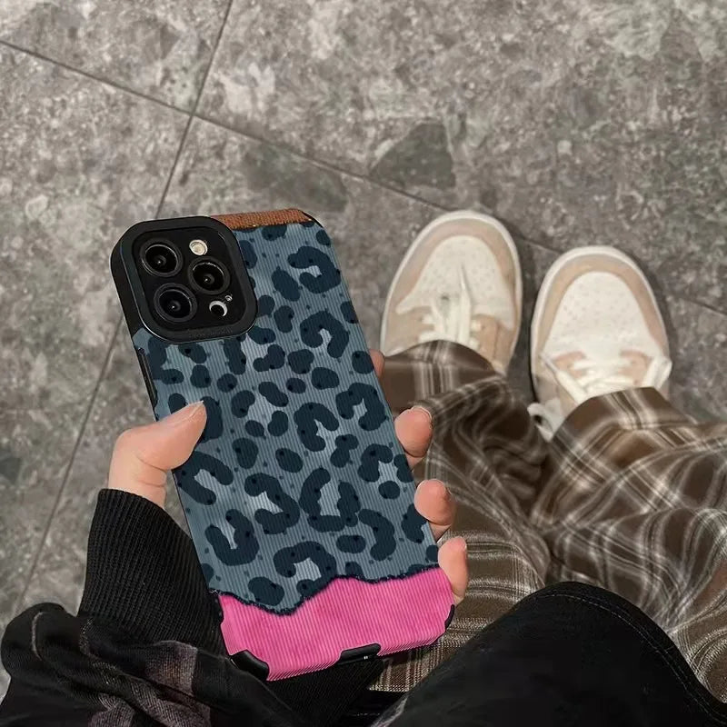 Cute Phone Cases For iPhone 15, 14, 13, 12, 11, X, XS, XR, SE (2020, 2022), 7, or 8 - Girly Leopard Cover - TSP527