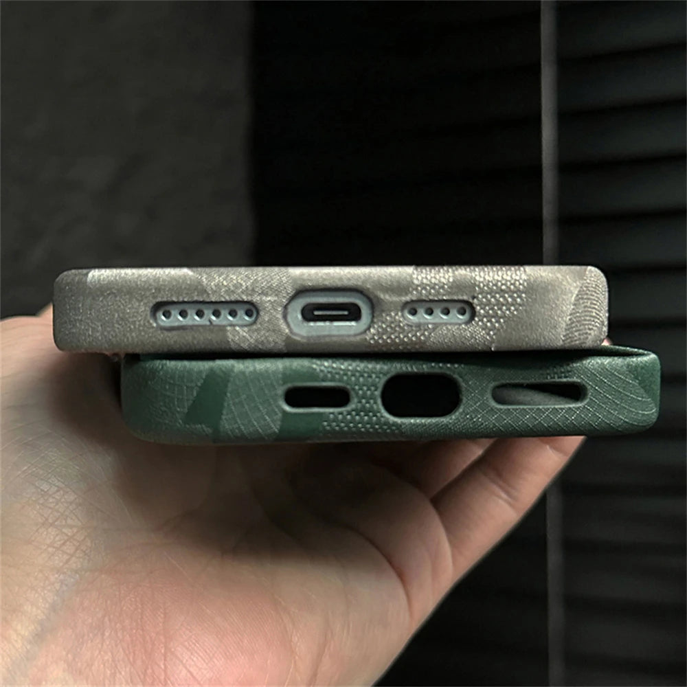 Cute Phone Cases for iPhone 15, 14, 13, 12 Pro Max, and 15 Pro Max - Luxury Camouflage Shockproof Armor Case - TSP419