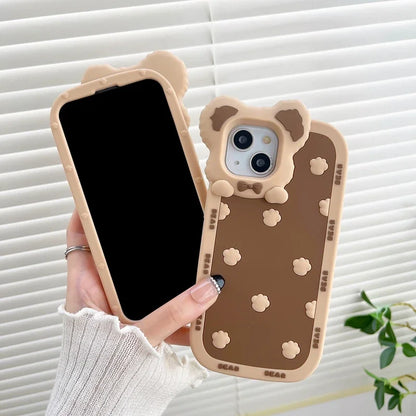 Cute Phone Cases For iPhone 11, 12, 13, 14, 14 Plus, or Pro Max - 3D Cartoon - Silicone Soft Cover - TSP250