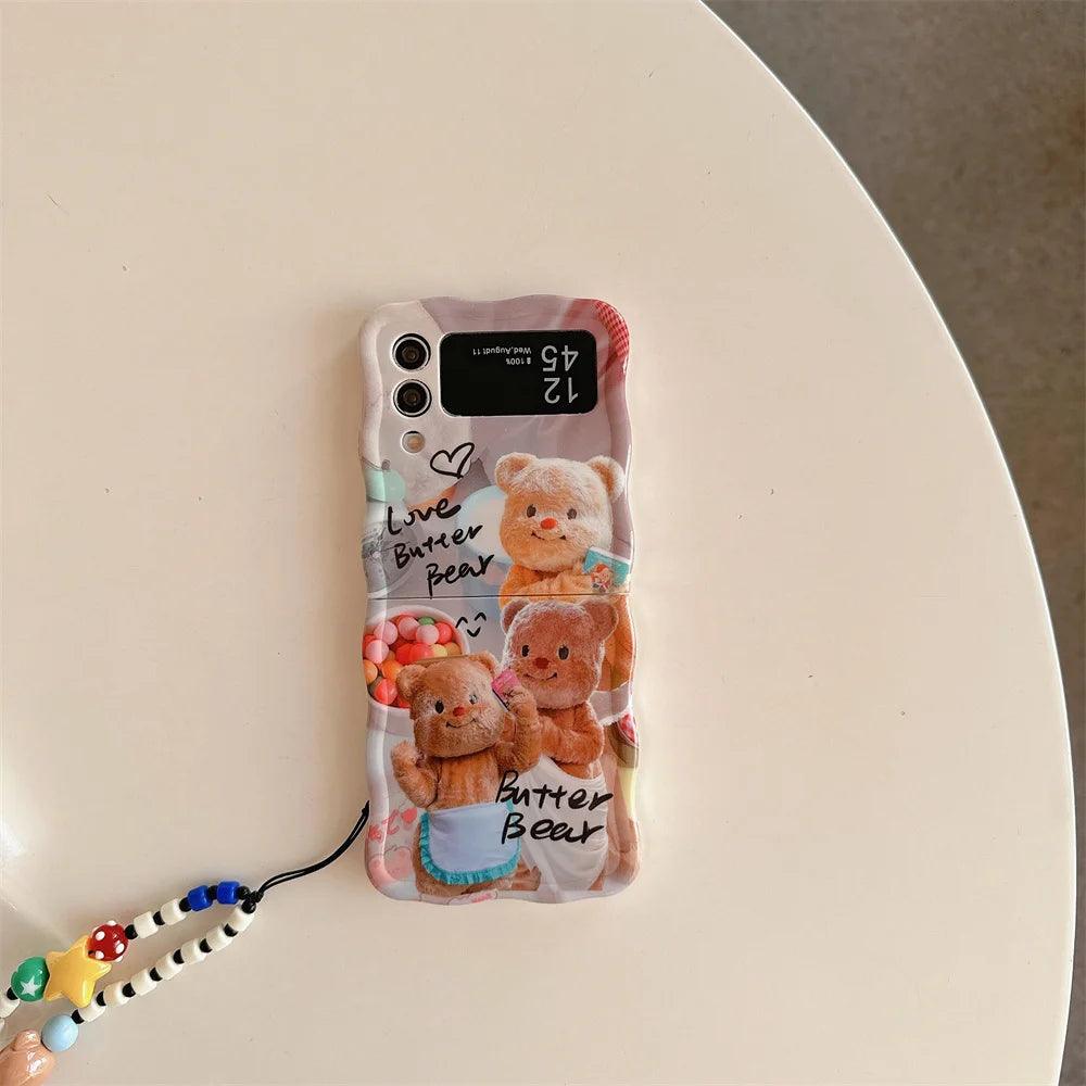 TSP75 Cute Phone Cases For Galaxy Z Flip 3, Z Flip 4, and Z Flip 5G - Cartoon Cover