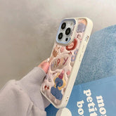 A3CPC349 Cute Phone Case for iPhone 15, 14, 13, 11, and 12 Pro Max - Animal Cartoon - Leather Cover - Touchy Style