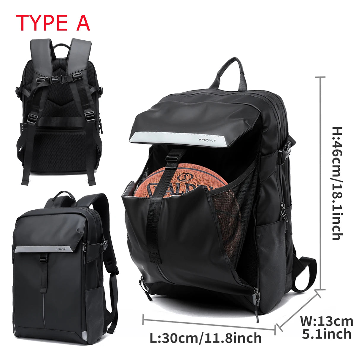 ACB5724 Cool Backpack - Expandable Waterproof Laptop Bag - Touchy Style